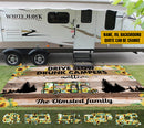 Personalized Happy Campers Sunflower Vintage Patio Mat TL080901RG