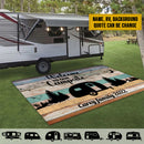 Personalized Happy Campers Vintage Patio Mat TL300802RG